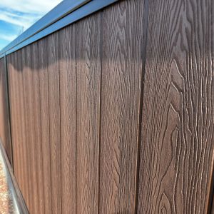 Straight Top Swing Composite Driveway Gate
