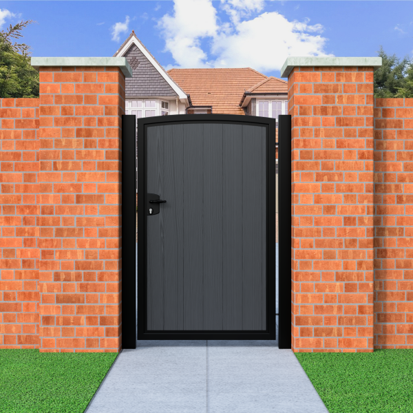 Arch Top Composite Pedestrian Gate