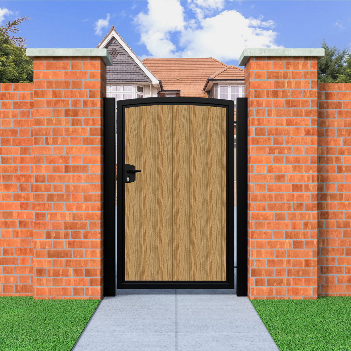 Oslo – Arch Top Side Composite Gate