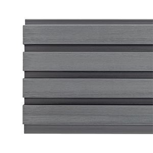 Silver grey slatted composite