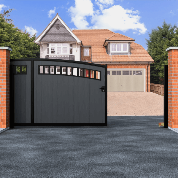 Arch Top Swing Composite Driveway Gate