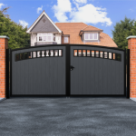Arch Top Swing Composite Driveway Gate