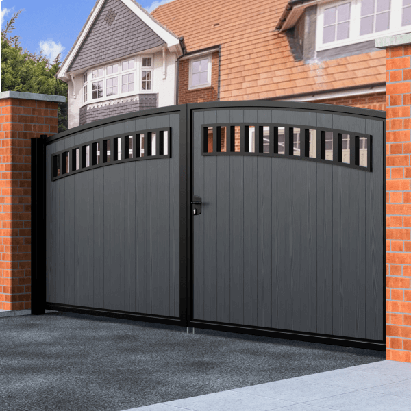 Arch Top Swing Composite Driveway Gate
