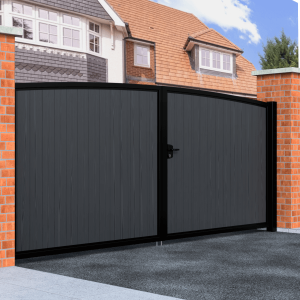 Oslo - Arch Top Swing Composite Driveway Gate - Image 3