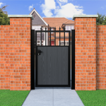 Flat top railhead pedestrian composite gate