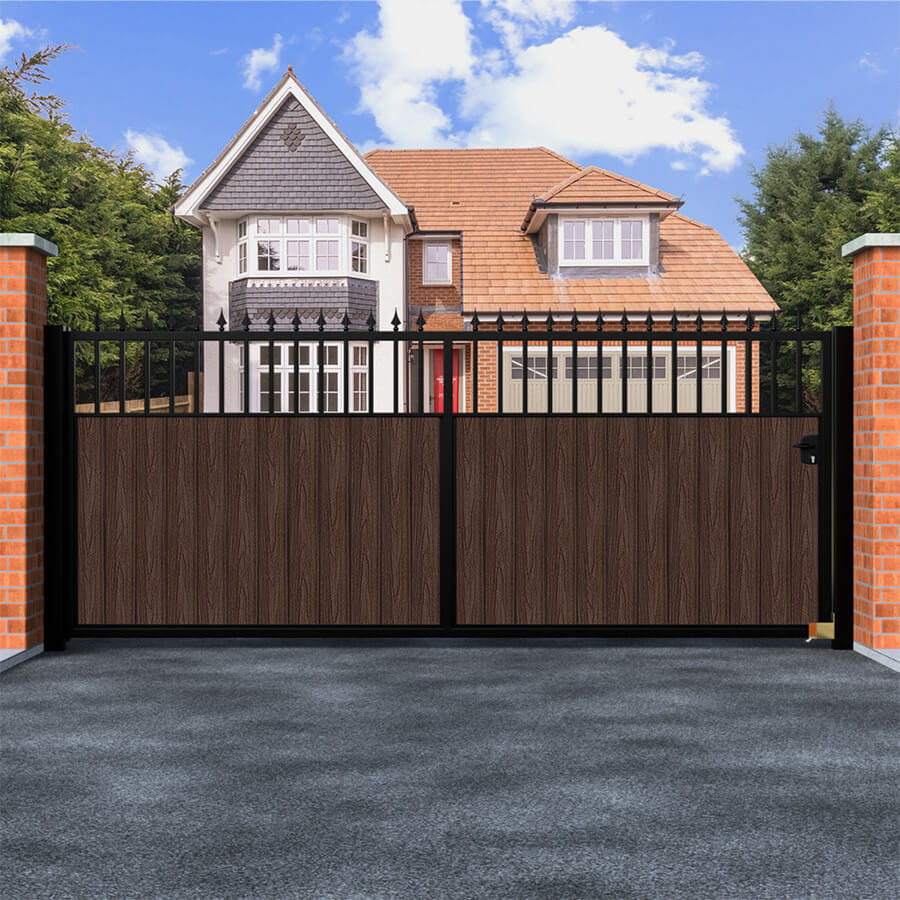 Odense – Flat Top Railhead Sliding Composite Driveway Gate
