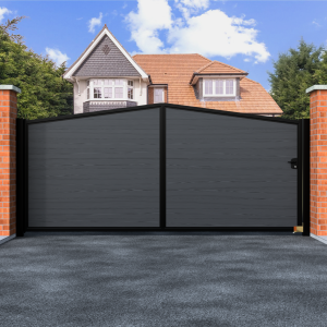 Point Top Sliding Composite Driveway Gate