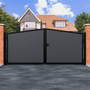 Point Top Swing Composite Driveway Gate