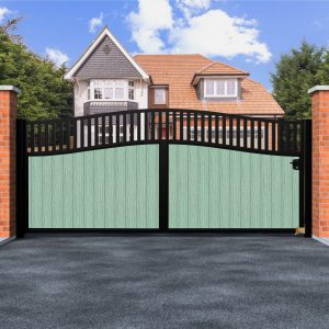 Copenhagen – Arch Top Sliding Composite Driveway Gate
