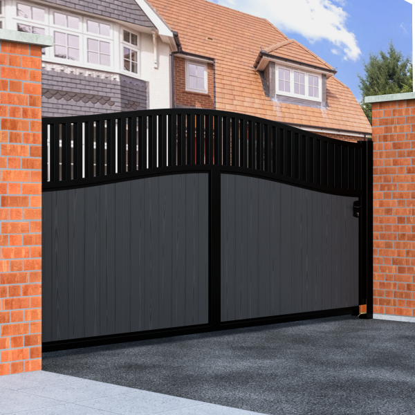 Arch Top Swing Composite Driveway Gate