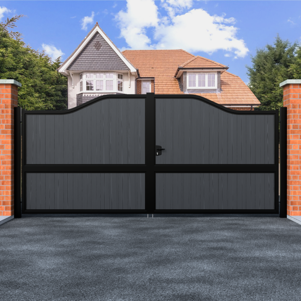 Bell Top Swing Composite Driveway Gate