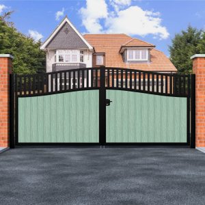 Copenhagen - Arch Top Swing Composite Driveway Gate