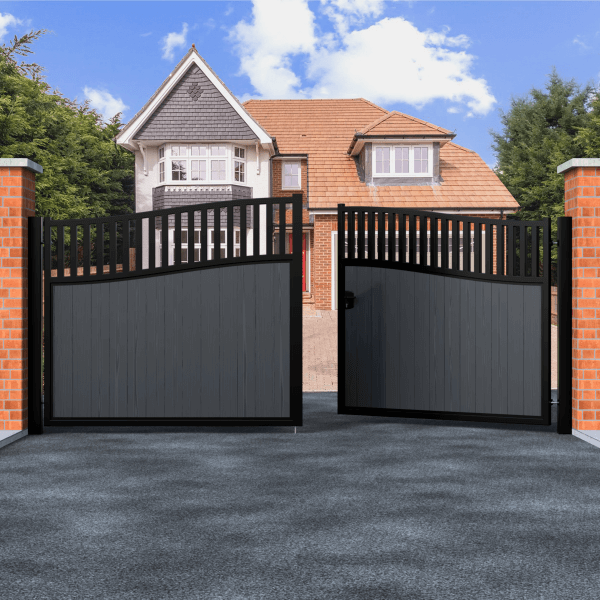 Arch Top Swing Composite Driveway Gate
