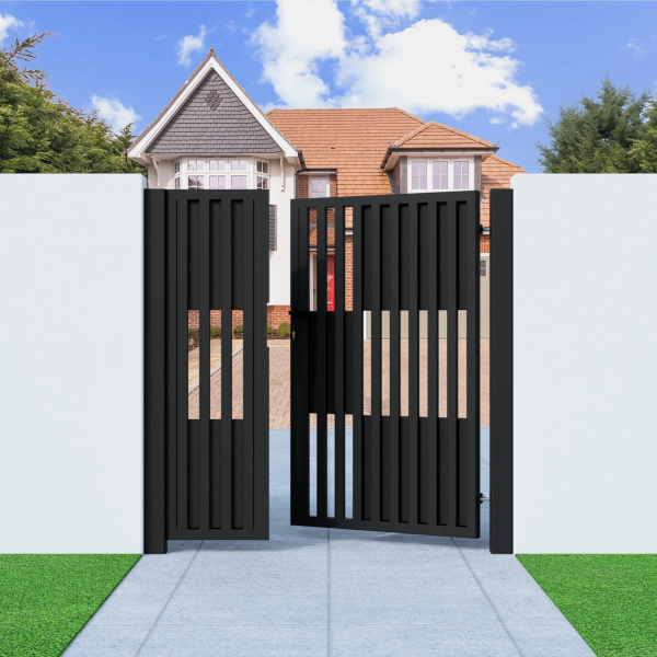 Metal Side Gate with Bars