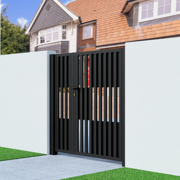 Metal Side Gate with Bars