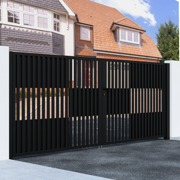 Metal Swing Gate with Bars