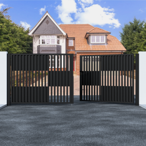 Metal Swing Gate with Bars
