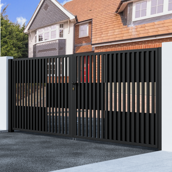 Metal Swing Gate with Bars