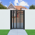 Metal Side Gate with Verticle Bars
