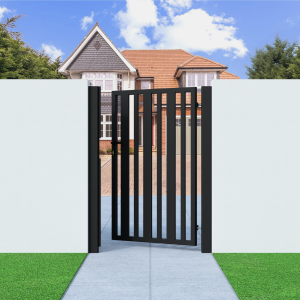 Metal Side Gate with Verticle Bars