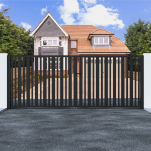 Metal Swing Gate with Verticle Bars