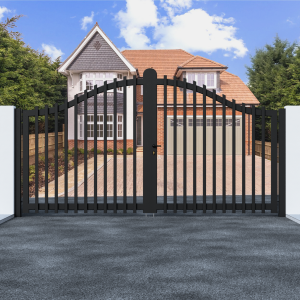 Metal Swing Arch Top Gate with Bars