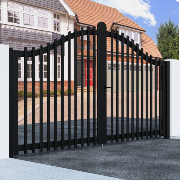 Metal Swing Arch Top Gate with Bars