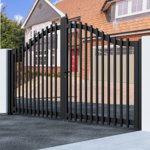 Metal Swing Arch Top Gate with Bars