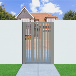 Metal Side Gate with Verticle Bars
