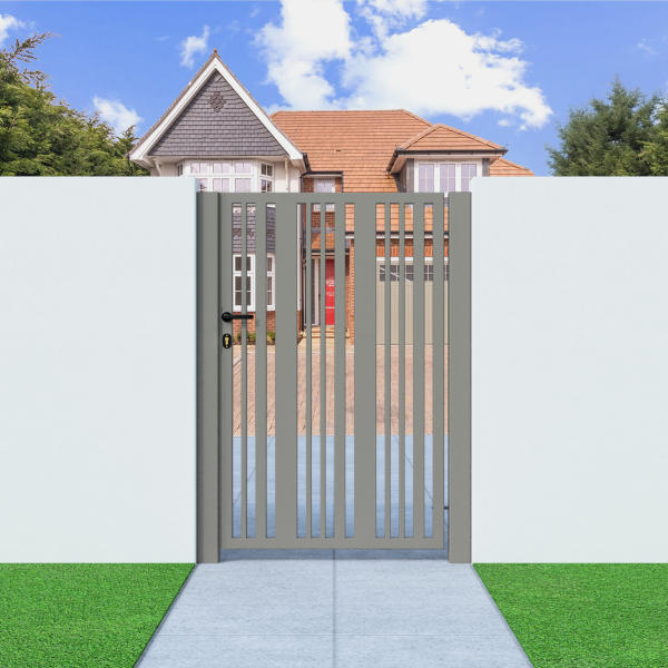 Metal Side Gate with Verticle Bars Metal Side Gate with Verticle Bars