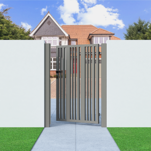 Metal Side Gate with Verticle Bars