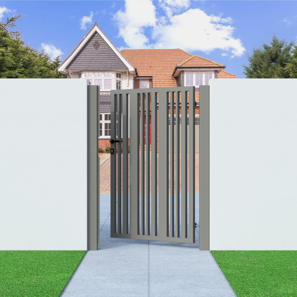Metal Side Gate with Verticle Bars