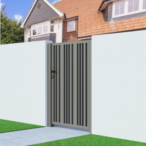 Metal Side Gate with Verticle Bars