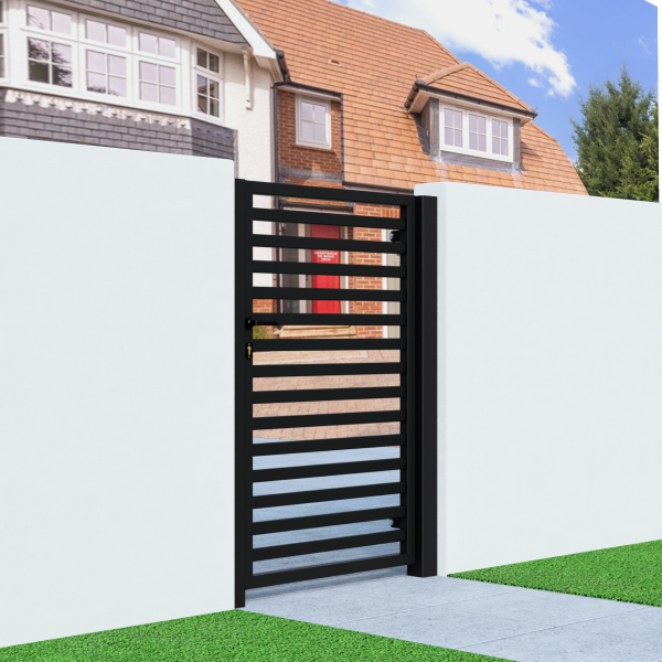 Metal Side Gate with Horizontal Bars