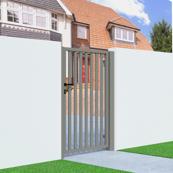 Metal Side Gate with Verticle Bars