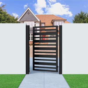 Metal Side Gate with Horizontal Bars