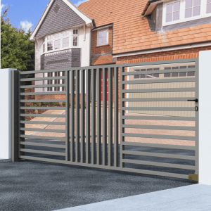 Metal Sliding Gate with Verticle & Horizontal Bars