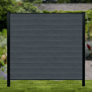Classic Composite Fence - Dark Grey