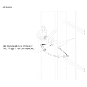 Gatemaster GRS03 Gate restrainer 300mm
