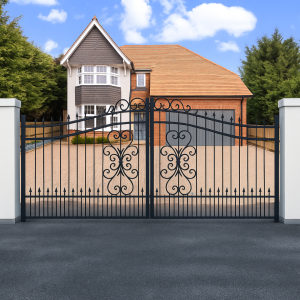 Byron- Wrought Iron Style Swing Gate
