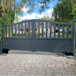 Aero - Bell Top Swing Aluminium Swing Driveway Gate