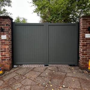 Nova - Flat Top Aluminium Swing Driveway Gate